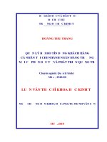 Quản lý rủi ro tín dụng khách hàng cá nhân tại chi nhánh ngân hàng thương mại cổ phần đầu tư và phát triển quảng trị 