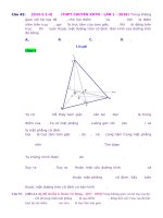 D01   tìm tâm và bán kính, đk xác định mặt cầu   muc do 4 