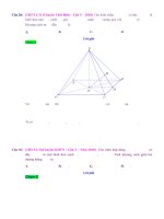 D02   từ chân h của đường cao đến mp cắt đường cao   muc do 3 