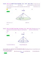 D04   bài toán liên quan thiết diện với khối nón   muc do 2 