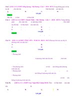 D01   tìm tâm và bán kính, đk xác định mặt cầu   muc do 1 