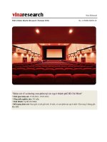 Khảo sát về xu hướng xem phim tại các rạp ở thành phố Hồ Chí Minh