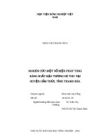 Nghiên cứu một số biện pháp tăng năng suất đậu tương hè thu tại huyện cẩm thủy, tỉnh thanh hóa 