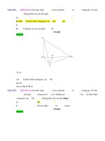 D09   QH VG trong hình chóp l5 (mặt đáy vuông mặt bên)   muc do 3 