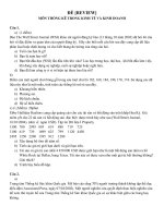 THỐNG KÊ TRONG KINH TẾ VÀ KINH DOANH