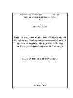 Thực trạng, một số yếu tố liên quan nhiễm ấu trùng giun đũa chó (toxocara canis) ở người tại huyện Mộ Đức, tỉnh Quảng Ngãi 2016 và hiệu quả một số biện pháp can thiệp_2