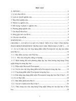 ỨNG DỤNG PHẦN mềm POWERPOINT THEO HƯỚNG đổi mới TRONG dạy học PHẦN địa lí VIỆT NAM lớp 5