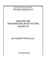 Chuan thang 8 -  CTPT môn Ngữ văn PTDTNT THCS năm học 2018  - 2019