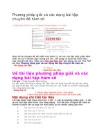Phương pháp giải và các dạng bài tập chuyên đề hàm số
