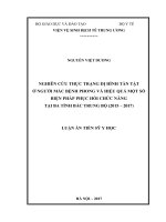 Nghiên cứu một số đặc điểm dịch tễ học viêm nhiễm đường sinh dục dưới ở phụ nữ nông thôn miền núi tỉnh Thái Nguyên và hiệu quả giải pháp can thiệp_2