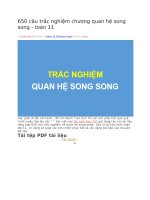 650 câu trắc nghiệm chương quan hệ song song