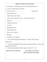 SKKN tích hợp giáo dục bảo vệ môi trường trong sinh học 9