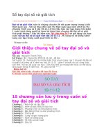 Sổ tay đại số và giải tích