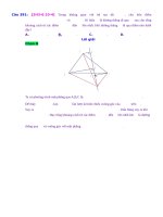 D10   khoảng cách từ 1 điểm đến 1 đường thẳng   muc do 4 