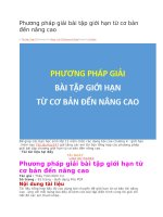 Phương pháp giải bài tập giới hạn từ cơ bản đến nâng cao