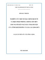 Nghiên cứu một số đặc điểm dịch tễ và biện pháp phòng chống sốt rét cho người dân ngủ rẫy ở hai huyện của tỉnh Khánh Hòa và Gia Lai (2014-2017)_2