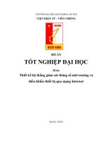 Đồ án thiết kế hệ thống giám sát thông số môi trường và điều khiển thiết bị qua internet