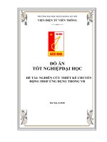 Đồ án THIẾT kế CHUYỂN ĐỘNG 3DOF ỨNG DỤNG TRONG VR