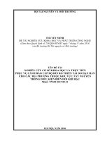 TÊN ĐỀ TÀI NGHIÊN CỨU CƠ SỞ KHOA HỌC VÀ THỰC TIỄN PHỤC VỤ CẢNH BÁO CẤP ĐỘ RỦI RO THIÊN TAI DO HẠN HÁN CHO CÁC ĐỊA PHƯƠNG THUỘC KHU VỰC TÂY NGUYÊN TRONG ĐIỀU KIỆN BIẾN ĐỔI KHÍ HẬU