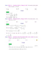 CÁC PHÉP TOÁN SỐ PHỨC