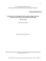 PHÂN TÍCH NHU CẦU THỊ TRƯỜNG ĐỐI VỚI LỰC LƯỢNG LAO ĐỘNG CÓ TAY NGHỀ VÀ SỬ DỤNG ĐỂ LẬP KẾ HOẠCH THỰC HIỆN GIÁO DỤC NGHỀ NGHIỆP