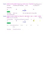 PHƯƠNG TRÌNH mặt PHẲNG có sử DỤNG PTĐT   BT   muc do 1 