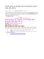 Chinh phục lý thuyết và kĩ thuật giải nhanh hiện đại vật lý