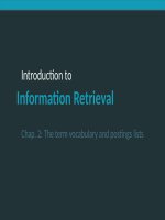 Chương 2  Bài giảng môn Tìm kiếm thông tin  Trương Quốc Định