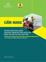 CẨM NANG Tháng 12 năm 2014 HƯỚNG DẪN THỰC HIỆN CHƯƠNG TRÌNH HỖ TRỢ NUÔI CON BẰNG SỮA MẸ TẠI NƠI LÀM VIỆC