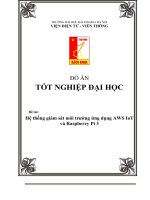 Đồ án hệ thống giám sát môi trường ứng dụng AWS iot và raspberry pi 3