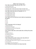 Bài tập Modul 3 xử lý văn bản cơ bản