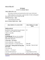 Giáo án Tiếng Việt 1 chủ điểm 4: Kể chuyện Sư tử và Chuột Nhắt