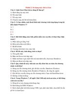 Bài tập Modul 2 sử dụng máy tính căn bản