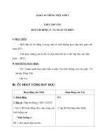 Giáo án Tiếng Việt 2 tuần 26 bài: Tập làm văn  Đáp lời đồng ý, tả ngắn về biển