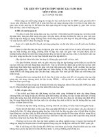 Tài liệu ôn thi môn tiếng anh THPT quốc gia 2018 ( có đáp án)