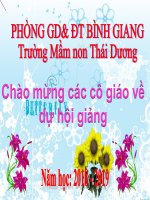 Nhan biet 1 so bo phan tren co the be