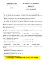 Đề thi thử 2019 THPT nguyễn viết xuân   vĩnh phúc   lần 1   2019 image marked 