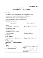 Giáo án Tiếng Việt 2 tuần 26 bài: Tập làm văn  Đáp lời đồng ý, tả ngắn về biển