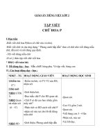 Giáo án Tiếng Việt 2 tuần 19 bài: Tập viết  Chữ hoa P