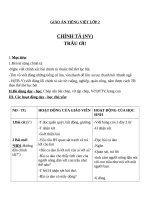 Giáo án Tiếng Việt 2 tuần 16 bài: Chính tả  Nghe  viết: Trâu ơi. Phân biệt aoau, trch, dấu hỏidấu ngã