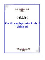 on thi cao hoc mon kinh te chinh tri IYZ 