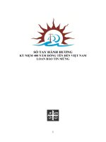 SỔ TAY HÀNH HƯƠNG KỶ NIỆM 400 NĂM DÒNG TÊN ĐẾN VIỆT NAM LOAN BÁO TIN MỪNG