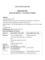 Giáo án Tiếng Việt 2 tuần 26 bài: Tập làm văn  Đáp lời đồng ý, tả ngắn về biển