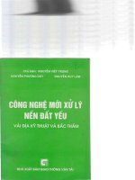 Cong nghe moi xu ly nen dat yeu - Vai dia ky thuat va bac tham