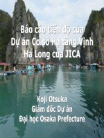 Báo cáo tiến độ của Dự án Cơ sở Hạ tầng Vịnh Hạ Long của JICA