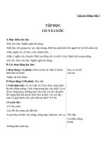 Giáo án Tiếng Việt 2 tuần 22 bài: Tập đọc  Cò và Cuốc