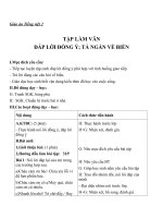 Giáo án Tiếng Việt 2 tuần 26 bài: Tập làm văn  Đáp lời đồng ý, tả ngắn về biển