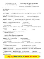 Đề 2019   THPT chuyên lương văn tụy   ninh bình   lần 1   năm 2019 (có lời giải chi tiết) image marked 