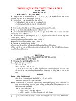 TONG HOP KIEN THUC TOAN LOP 5 