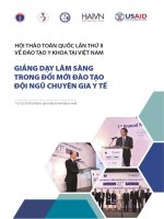 Giảng dạy lâm sàng trong đổi mới đào tạo đội ngũ chuyên gia Y tế